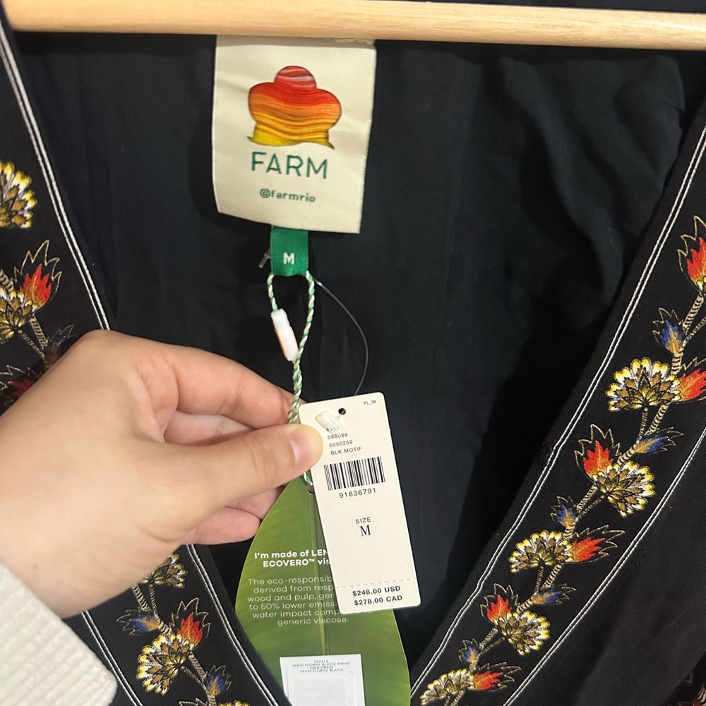 NWT Farm Rio x Anthropologie Wrap Dress - Picture 2 of 4